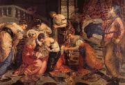 Jacopo Tintoretto The Birth of St.John the Baptist oil painting artist
